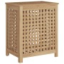 Wäschekorb aus massivem Teakholz 50x35x60 cm von , Wäschekörbe - Ref: Foro24-340761, Preis: 86,14 €, Rabatt: %