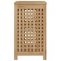 Solid teak wood laundry basket 50x35x60 cm by , Laundry baskets - Ref: Foro24-340761, Price: 65,99 €, Discount: %