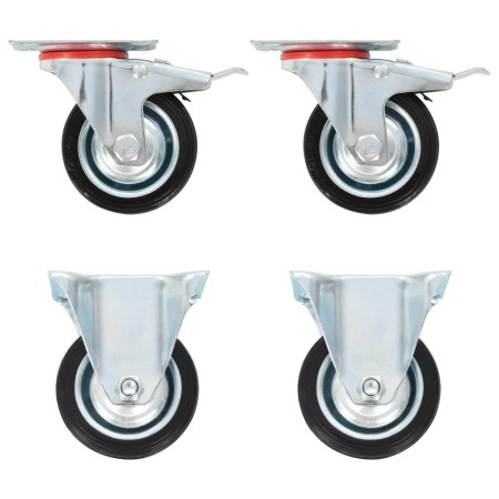 Transport wheels 4 units 75 mm by , Material handling - Ref: Foro24-143461, Price: 22,11 €, Discount: %