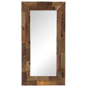 Solid recycled wood mirror 50x110 cm by , Mirrors - Ref: Foro24-246306, Price: 167,99 €, Discount: %