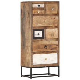 Solid recycled wood chest of drawers 45x30x105 cm by , Lockers and storage cabinets - Ref: Foro24-286508, Price: 411,12 €, Di...