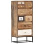 Solid recycled wood chest of drawers 45x30x105 cm by , Lockers and storage cabinets - Ref: Foro24-286508, Price: 301,93 €, Di...