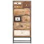 Solid recycled wood chest of drawers 45x30x105 cm by , Lockers and storage cabinets - Ref: Foro24-286508, Price: 301,93 €, Di...