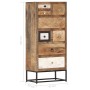 Solid recycled wood chest of drawers 45x30x105 cm by , Lockers and storage cabinets - Ref: Foro24-286508, Price: 301,93 €, Di...