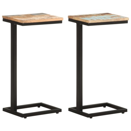 Mesitas auxiliares 2 uds madera reciclada 31,5x24,5x64,5 cm de , Mesas auxiliares - Ref: Foro24-321972, Precio: 95,67 €, Desc...