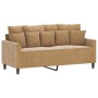 3-piece brown velvet sofa set with cushions by , Sofas - Ref: Foro24-3201717, Price: 514,53 €, Discount: %