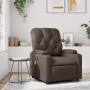 Reclining massage armchair in brown synthetic leather by , Armchairs - Ref: Foro24-372512, Price: 250,99 €, Discount: %