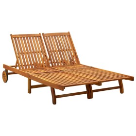 Lounger for 2 people solid acacia wood by vidaXL, Loungers - Ref: Foro24-311873, Price: 305,99 €, Discount: %