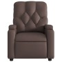 Sillón de masaje reclinable cuero sintético marrón de , Sillones - Ref: Foro24-372512, Precio: 249,56 €, Descuento: %