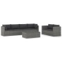 7-piece garden sofa set with gray synthetic rattan cushions by vidaXL, Garden sets - Ref: Foro24-3059493, Price: 767,13 €, Di...