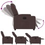 Sillón reclinable eléctrico tela marrón oscuro de , Sillones - Ref: Foro24-3204349, Precio: 258,93 €, Descuento: %