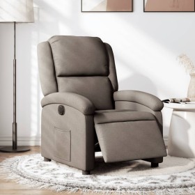 Electric reclining armchair in gray taupe fabric by , Armchairs - Ref: Foro24-3204148, Price: 260,33 €, Discount: %