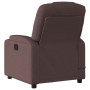 Sillón reclinable de masaje eléctrico tela marrón oscuro de , Sillones - Ref: Foro24-3204361, Precio: 273,79 €, Descuento: %