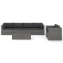 7-piece garden sofa set with gray synthetic rattan cushions by vidaXL, Garden sets - Ref: Foro24-3059493, Price: 767,13 €, Di...