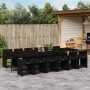 Garden dining set with 13-piece black synthetic rattan cushions by , Garden sets - Ref: Foro24-3211123, Price: 911,19 €, Disc...