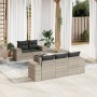 Garden sofa set 6 pieces and gray synthetic rattan cushions by , Garden sets - Ref: Foro24-3254639, Price: 506,99 €, Discount: %