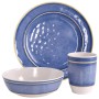 Redcliffs Campinggeschirr-Set 12-teilig aus blauer Melamin von , Geschirr und Küchenutensilien für Camping - Ref: Foro24-4475...