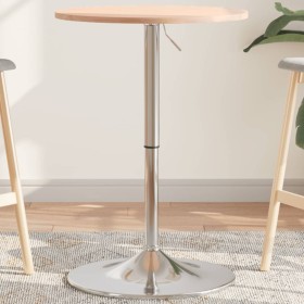 Solid beech wood high table Ø50x89.5 cm by , Kitchen and dining tables - Ref: Foro24-3270614, Price: 75,38 €, Discount: %