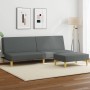 Zweiplätziges Schlafsofa und Hockerkissen aus dunkelgrauem Samt. von , Sofas - Ref: Foro24-3216216, Preis: 325,91 €, Rabatt: %