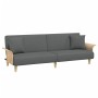 Zweiplätziges Schlafsofa und Hockerkissen aus dunkelgrauem Samt. von , Sofas - Ref: Foro24-3216216, Preis: 325,91 €, Rabatt: %