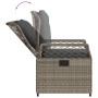 Reclining garden armchairs 2 units synthetic gray rattan by , Garden chairs - Ref: Foro24-368663, Price: 208,46 €, Discount: %