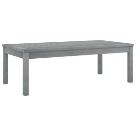 Mesa de centro de madera maciza de acacia gris 100x50x33 cm de vidaXL, Mesas de jardín - Ref: Foro24-311828, Precio: 63,99 €,...