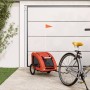 Fahrradanhänger für Haustiere aus Eisen und Oxford-Gewebe in Orange. von , Kinderwagen für Haustiere - Ref: Foro24-93956, Pre...