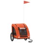 Fahrradanhänger für Haustiere aus Eisen und Oxford-Gewebe in Orange. von , Kinderwagen für Haustiere - Ref: Foro24-93956, Pre...