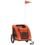 Fahrradanhänger für Haustiere aus Eisen und Oxford-Gewebe in Orange. von , Kinderwagen für Haustiere - Ref: Foro24-93956, Pre...