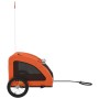 Bicycle pet trailer, iron frame, Oxford fabric, orange by , pet strollers - Ref: Foro24-93956, Price: 114,45 €, Discount: %