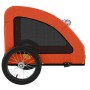 Fahrradanhänger für Haustiere aus Eisen und Oxford-Gewebe in Orange. von , Kinderwagen für Haustiere - Ref: Foro24-93956, Pre...