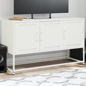 White steel TV stand 100.5x39x60.5 cm by , TV Furniture - Ref: Foro24-846481, Price: 98,99 €, Discount: %