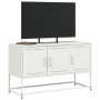 White steel TV stand 100.5x39x60.5 cm by , TV Furniture - Ref: Foro24-846481, Price: 99,21 €, Discount: %