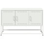 Mueble para TV de acero blanco 100,5x39x60,5 cm de , Muebles TV - Ref: Foro24-846481, Precio: 98,99 €, Descuento: %