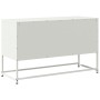 Mueble para TV de acero blanco 100,5x39x60,5 cm de , Muebles TV - Ref: Foro24-846481, Precio: 98,99 €, Descuento: %