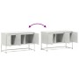 Mueble para TV de acero blanco 100,5x39x60,5 cm de , Muebles TV - Ref: Foro24-846481, Precio: 98,99 €, Descuento: %