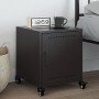 Black steel bedside table 36x39x43.5 cm by , Nightstands - Ref: Foro24-846614, Price: 63,04 €, Discount: %