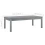 Solid gray acacia wood coffee table 100x50x33 cm by vidaXL, Garden tables - Ref: Foro24-311828, Price: 65,87 €, Discount: %