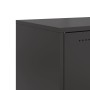 Black steel bedside table 36x39x43.5 cm by , Nightstands - Ref: Foro24-846614, Price: 63,04 €, Discount: %