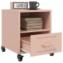 Bedside tables 2 units pink steel 36x39x43.5 cm by , Nightstands - Ref: Foro24-846707, Price: 106,63 €, Discount: %