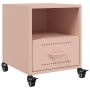 Bedside tables 2 units pink steel 36x39x43.5 cm by , Nightstands - Ref: Foro24-846707, Price: 106,63 €, Discount: %