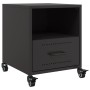 Bedside tables 2 units black steel 36x39x43.5 cm by , Nightstands - Ref: Foro24-846705, Price: 101,20 €, Discount: %