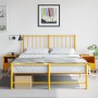 Bedside tables 2 units mustard yellow steel 36x39x43.5 cm by , Nightstands - Ref: Foro24-846711, Price: 106,63 €, Discount: %