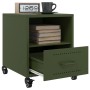 Mesitas de noche 2 unidades acero verde oliva 36x39x43,5 cm de , Mesitas de noche - Ref: Foro24-846713, Precio: 106,63 €, Des...