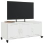 TV stand made of cold-rolled white steel 100.5x39x43.5 cm by , TV Furniture - Ref: Foro24-846649, Price: 95,01 €, Discount: %