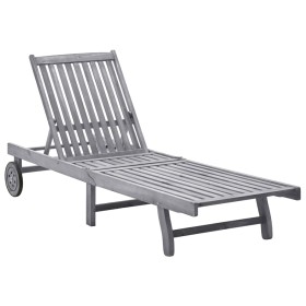 Solid acacia wood sun lounger by vidaXL, Loungers - Ref: Foro24-311872, Price: 161,99 €, Discount: %