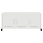 Mueble para TV acero laminado en frío blanco 100,5x39x43,5 cm de , Muebles TV - Ref: Foro24-846649, Precio: 108,13 €, Descuen...