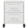 Bedside tables 2 units white steel 36x39x43.5 cm by , Nightstands - Ref: Foro24-846637, Price: 129,99 €, Discount: %