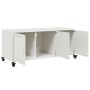 TV stand made of cold-rolled white steel 100.5x39x43.5 cm by , TV Furniture - Ref: Foro24-846649, Price: 95,01 €, Discount: %