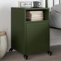 Bedside table in olive green steel, 36x39x59 cm by , Nightstands - Ref: Foro24-846724, Price: 61,92 €, Discount: %